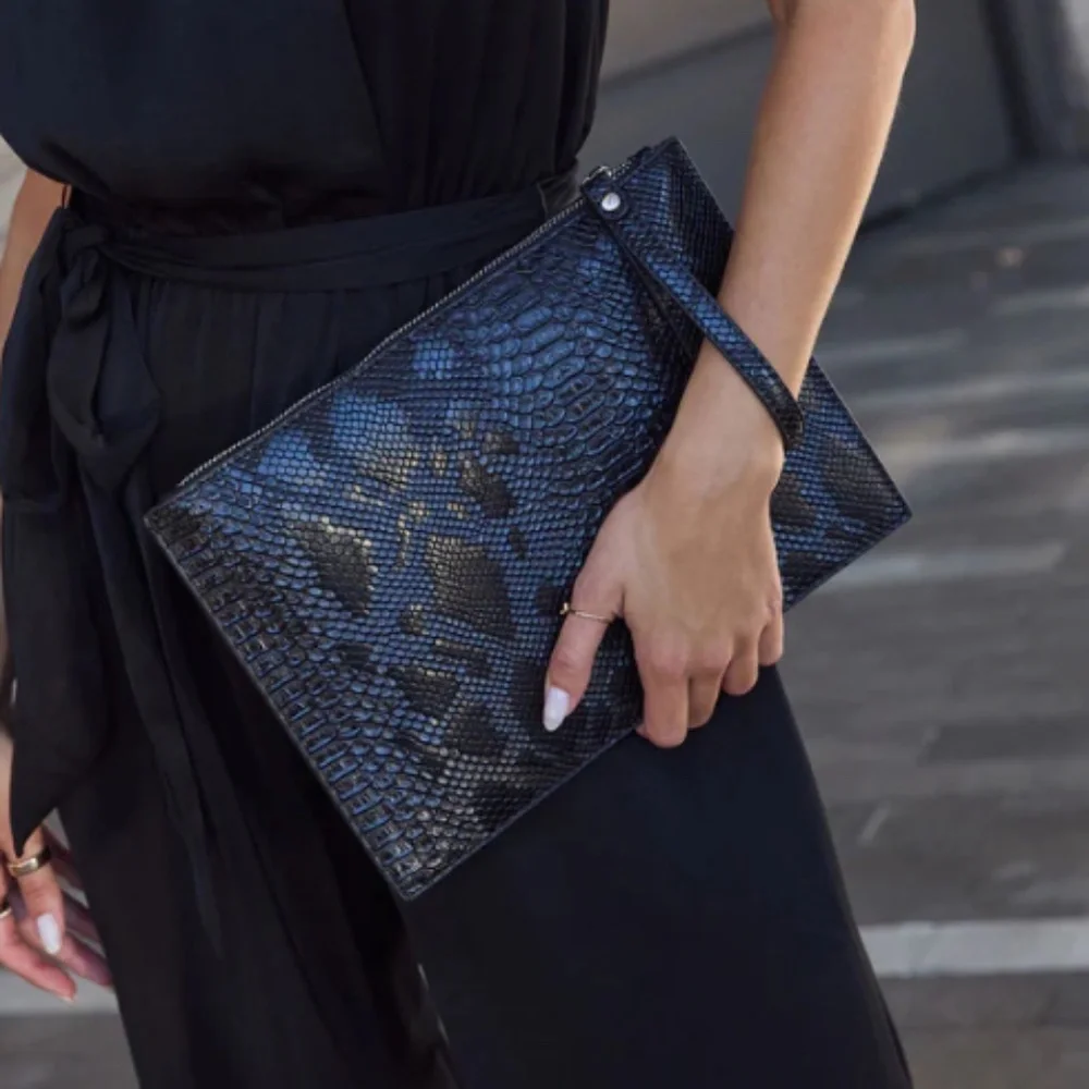 NEW!  In My Skin Textured Zip Clutch